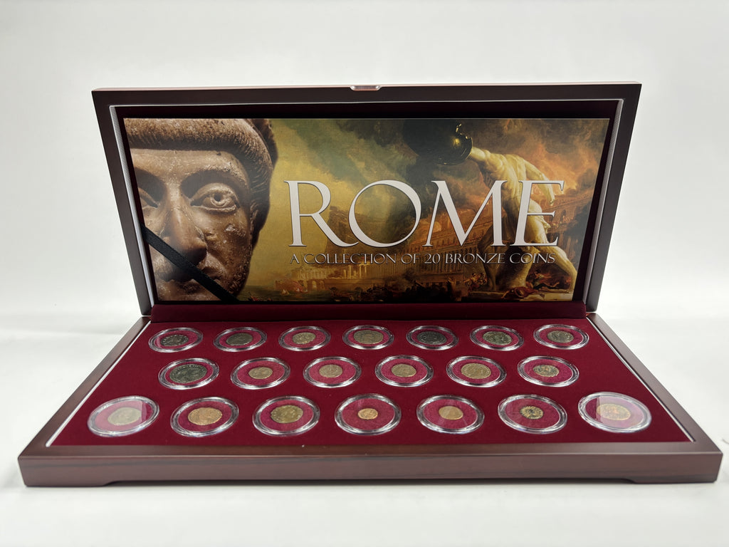 The Decline and Fall of the Roman Empire: Box of 20 Bronze Coins of Ancient Rome (Twenty-Coin Boxed Set)