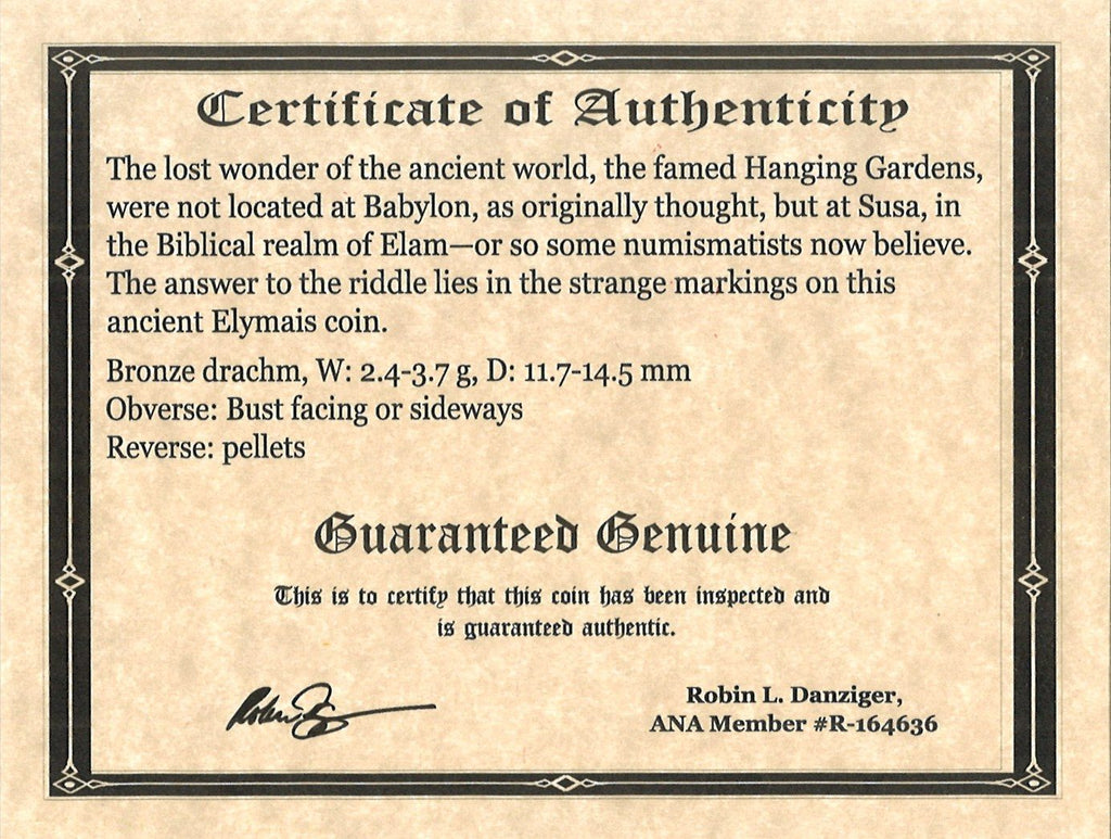 Lost Wonder of the Ancient World: Coin of the Hanging Gardens of Babylon