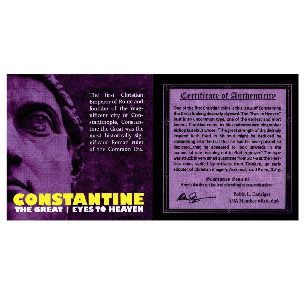 Constantine the Great: “Eyes to Heaven” Coin
